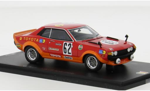 Diecast model cars Toyota Celica 1973 GT No.62 24h Spa 1/43 Spark