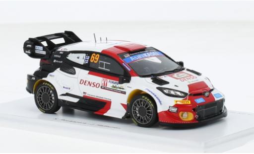 Diecast model cars Toyota Yaris Rally1 GR Hybrid No.69 Gazoo Racing WRT Rally WM Rally Japan 2023 1/43 Spark