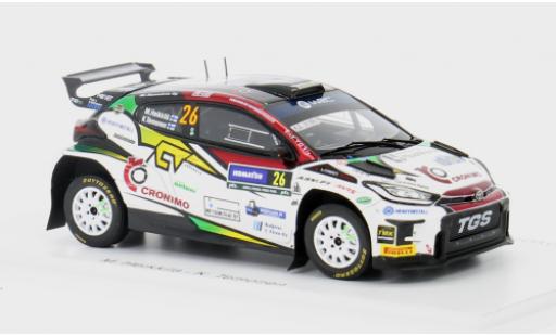 Diecast model cars Toyota Yaris Rally2 GR No.26 Rally WM Rally Sweden 2024 1/43 Spark