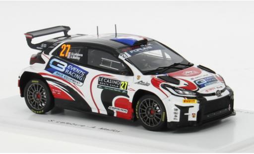 Diecast model cars Toyota Yaris Rally2 GR No.27 Burton Racing Rally WM Rally Monte Carlo 2024 1/43 Spark