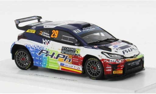 Diecast model cars Toyota Yaris Rally2 GR No.29 Rally WM Rally Monte Carlo 2024 1/43 Spark