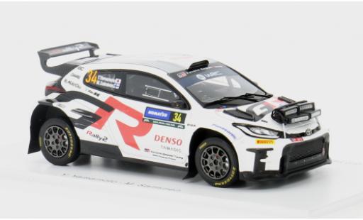 Diecast model cars Toyota Yaris Rally2 GR No.34 Gazoo Racing RC2 Rally WM Rally Sweden 2024 1/43 Spark