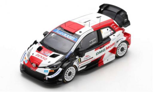 Diecast model cars Toyota Yaris WRC No.1 Gazoo Racing DMG MORI Rally WM Rally Croatia 2021 S.Ogier/J.Ingrassia 1/43 Spark