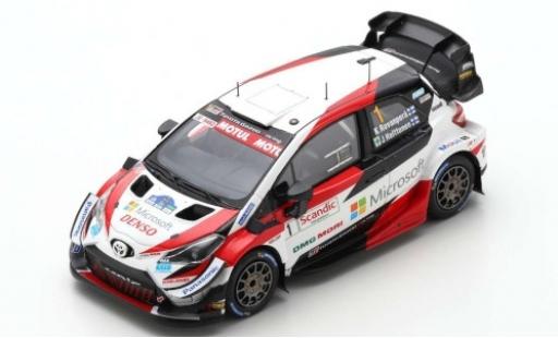 Diecast model cars Toyota Yaris WRC No.1 Gazoo Racing WRT Microsoft Arctic Lapland Rally 2020 K.Rovanper&Atilde;&curren;/J.Halttunen 1/43 Spark
