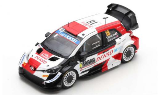 Diecast model cars Toyota Yaris WRC No.18 Gazoo Racing Rally WM Rally Monte Carlo 2021 T.Katsuta/D.Barritt 1/43 Spark
