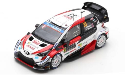 Diecast model cars Toyota Yaris WRC No.33 Gazoo Racing WRT Microsoft Rally WM Rally Monte Carlo 2020 E.Evans/S.Martin 1/43 Spark