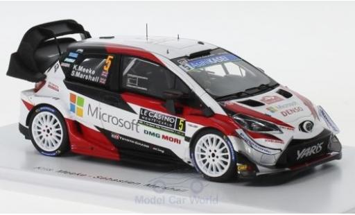 Diecast model cars Toyota Yaris WRC No.5 Gazoo Racing WRT Rally WM Rally Monte Carlo 2019 K.Meeke/S.Marshall 1/43 Spark