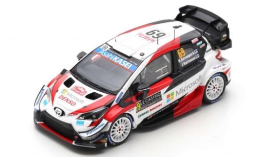 Diecast model cars Toyota Yaris WRC No.69 Gazoo Racing WRT Microsoft Rally WM Rally Monte Carlo 2020 K.Rovanper&Atilde;&curren;/J.Halttunen 1/43 Spark