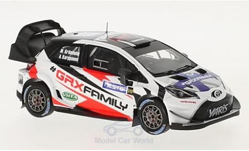 Diecast model cars Toyota Yaris WRC Rally Finnland 2017 Presentation M.Gr&Atilde;&para;nholm/A.Karppanen 1/43 Spark