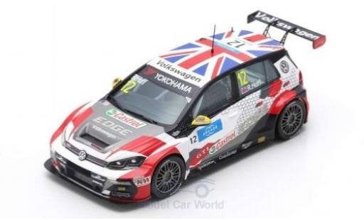 Diecast model cars Volkswagen Golf TCR GTI No.12 Sebastien Loeb Racing WTCR N&Atilde;&frac14;rburgring 2019 R.Huff 1/43 Spark