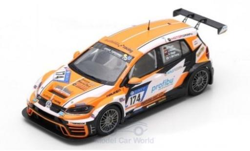 Diecast model cars Volkswagen Golf TCR GTI No.174 Mathilda Racing 24h N&Atilde;&frac14;rburgring 2017 M.Paatz/J.Kocsis/C.BH Kang/K.Kluge 1/43 Spark