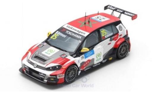 Diecast model cars Volkswagen Golf TCR GTI No.25 Sebastien Loeb Racing WTCR Zandvoort 2019 M.Bennani 1/43 Spark