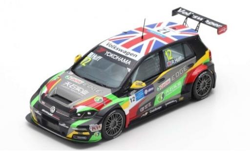Diecast model cars Volkswagen Golf TCR VII GTI No.12 WTCR Macau Guia Race 2018 R.Huff 1/43 Spark
