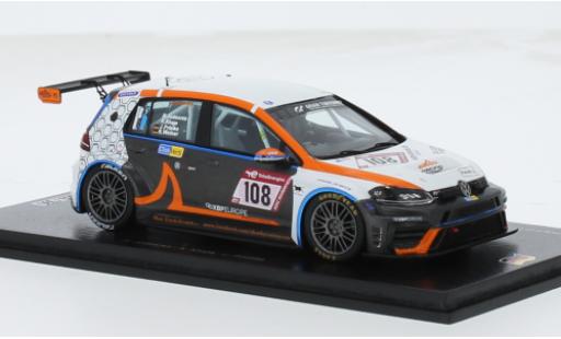 Diecast model cars Volkswagen Golf TCR VII DSG No.108 sharky-racing by MSC Sinzig e.V. 24h N&Atilde;&frac14;rburgring 2023 1/43 Spark