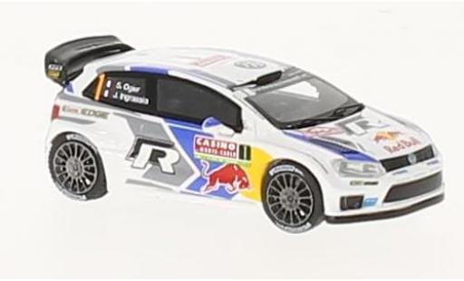 Diecast model cars Volkswagen Polo WRC R No.1 Motorsport Red Bull Rally WM Rally Monte Carlo 2014 S.Ogier/J.Ingrassia 1/87 Spark