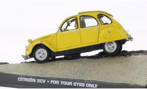 Diecast model cars Citroen 2CV Berline 6 yellow James Bond 007 In t&Atilde;&para;dlicher Mission without Vitrine 1/43 SpecialC