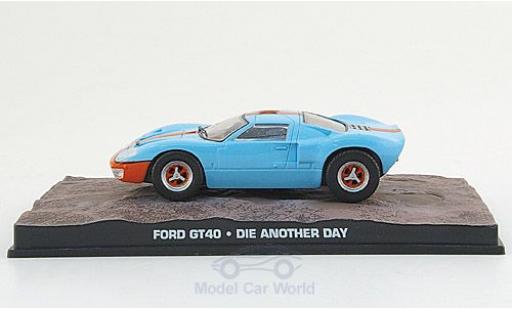 Diecast model cars Ford GT40 Mk I GT 40 blue/orange James Bond 007 2002 Stirb an einen anderen Tag without Vitrine 1/43 SpecialC