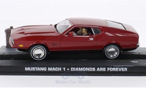 Diecast model cars Ford Mustang Mach 1 red James Bond 007 1965 Diamantenfieber without Vitrine 1/43 SpecialC