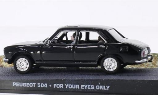 Diecast model cars Peugeot 504 Berline black James Bond 007 In t&Atilde;&para;dlicher Mission without Vitrine 1/43 SpecialC