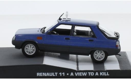Diecast model cars Renault 11 Base metallic blue James Bond 007 A View To A Kill without Vitrine 1/43 SpecialC