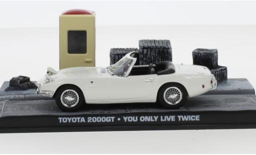 Diecast model cars Toyota 2000 GT James Bond Convertible white RHD 007 1967 Man lebt nur zweimal sans figurines 1/43 SpecialC