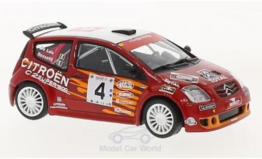 Diecast model cars Citroen C2 S1600 No.4 Rally WM Rally Targa Florio 2004 L.Rossetti/D.De Luis without Vitrine 1/43 SpecialC