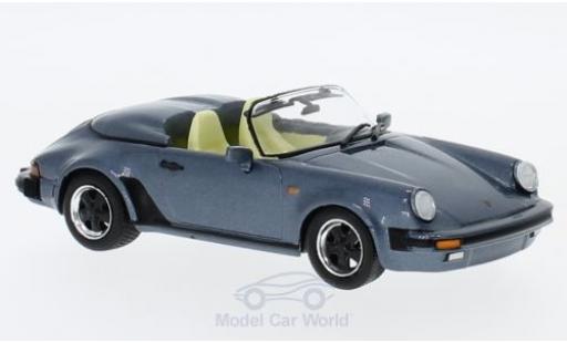 Diecast model cars Porsche 911 Speedster metallic blue 1989 911 Collection 1/43 SpecialC