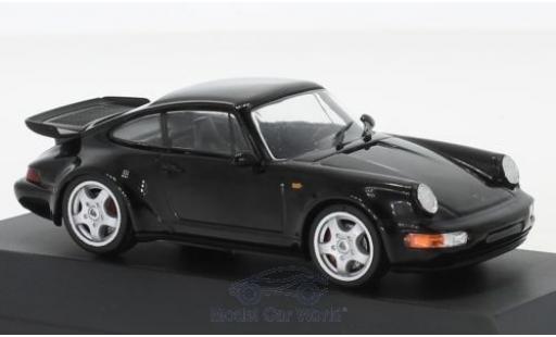 Diecast model cars Porsche 911 Turbo black 1990 911 Collection 1/43 SpecialC