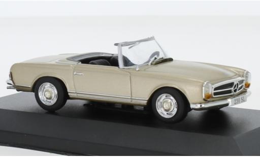 Diecast model cars Mercedes 230 Base SL metallic beige 1963 without Vitrine 1/43 SpecialC