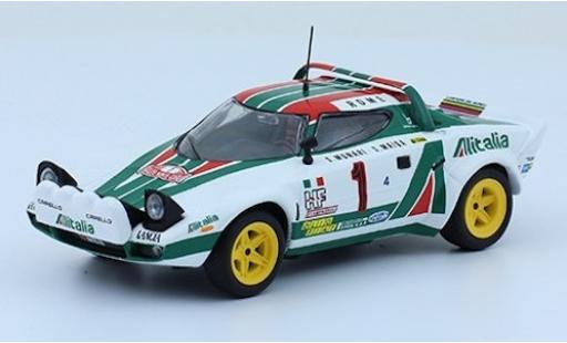 Diecast model cars Lancia Stratos HF No.1 Alitalia Rally WM Rally Monte Carlo 1977 S.Munari/S.Maiga without Vitrine 1/43 SpecialC