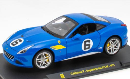 Diecast model cars Ferrari California Cabriolet T blue/Dekor Inspired by the 512 M (1971) No.6 1/24 SpecialC