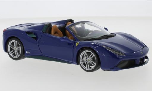 Diecast model cars Ferrari 488 Spider SpecialC.-124 blue 1/24 SpecialC