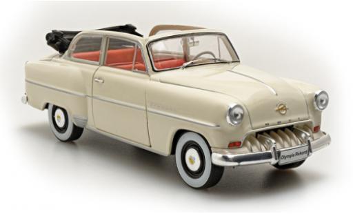 Diecast model cars Opel Olympia Rekord Convertiblelimousine white 1954 1/24 SpecialC