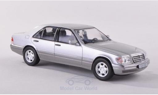 Diecast model cars Mercedes 500 Base SE (W140) grey 1991 without Vitrine 1/43 SpecialC