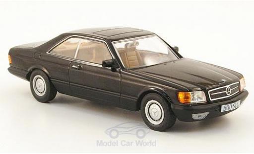 Diecast model cars Mercedes 500 Coupe SEC (C126) black 1981 without Vitrine 1/43 SpecialC