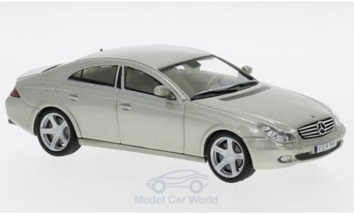 Diecast model cars Mercedes CLS Base 500 (C219) metallic green 2004 without Vitrine 1/43 SpecialC