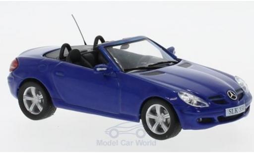 Diecast model cars Mercedes SLK Base 350 (R171) blue 2004 without Vitrine 1/43 SpecialC