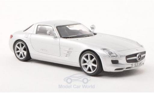 Diecast model cars Mercedes SLS Coupe AMG (C197) grey 2010 without Vitrine 1/43 SpecialC
