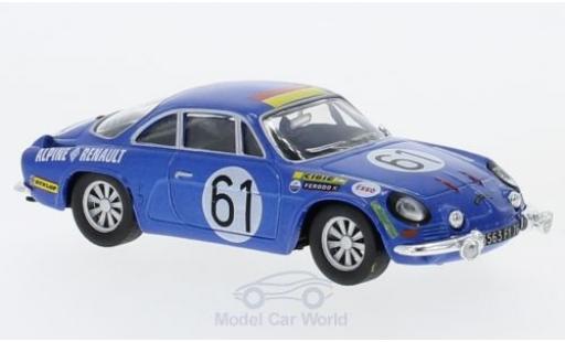 Diecast model cars Alpine A110 rallye Renault No.61 24h Le Mans 1968 J.Bourdon/M.Nussbaumer without Vitrine 1/18 SpecialC
