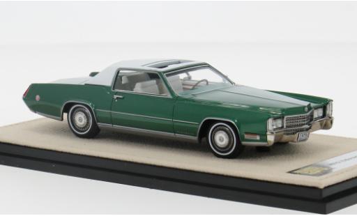 Diecast model cars Cadillac Eldorado Biarritz green 1970 1/43 Stamp Models