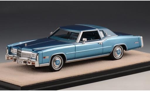 Diecast model cars Cadillac Eldorado Biarritz metallic blue 1978 1/43 Stamp Models