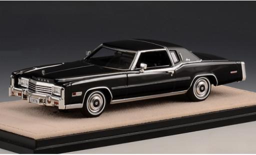 Diecast model cars Cadillac Eldorado Biarritz black 1978 1/43 Stamp Models