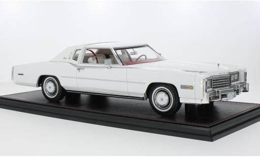 Diecast model cars Cadillac Eldorado Biarritz white 1978 1/18 Stamp Models