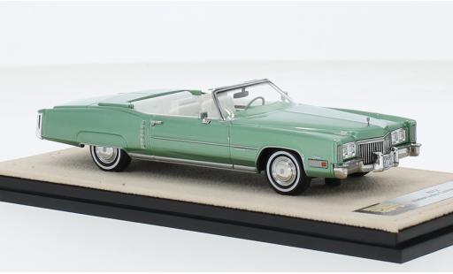 Diecast model cars Cadillac Eldorado Convertible metallise green 1972 1/18 Stamp Models