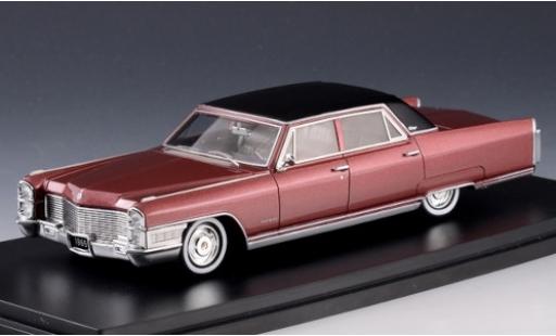 Diecast model cars Cadillac Fleetwood Sixty Special 60 metallic red/matt-black 1965 1/43 Stamp Models