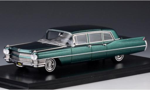 Diecast model cars Cadillac Fleetwood Limousine 75 metallic green 1964 1/43 Stamp Models