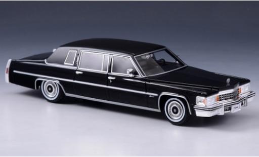 Diecast model cars Cadillac Fleetwood Limousine black/matt-black 1978 1/43 Stamp Models