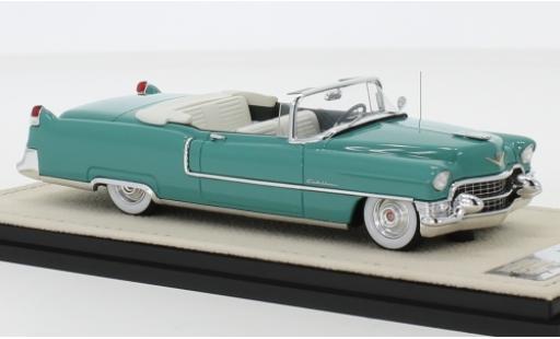 Diecast model cars Cadillac Series 62 Convertible green 1955 hood ouvert 1/43 Stamp Models