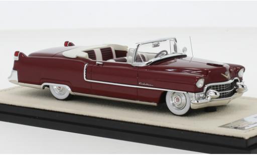 Diecast model cars Cadillac Series 62 Convertible metallic red 1955 hood ouvert 1/43 Stamp Models