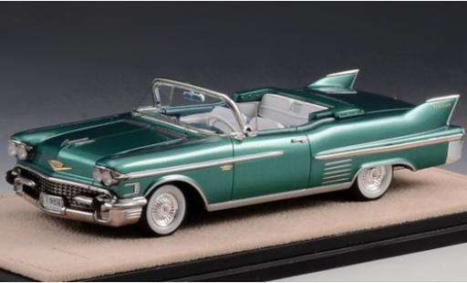 Diecast model cars Cadillac Series 62 Convertible metallic green 1958 1/43 Stamp Models